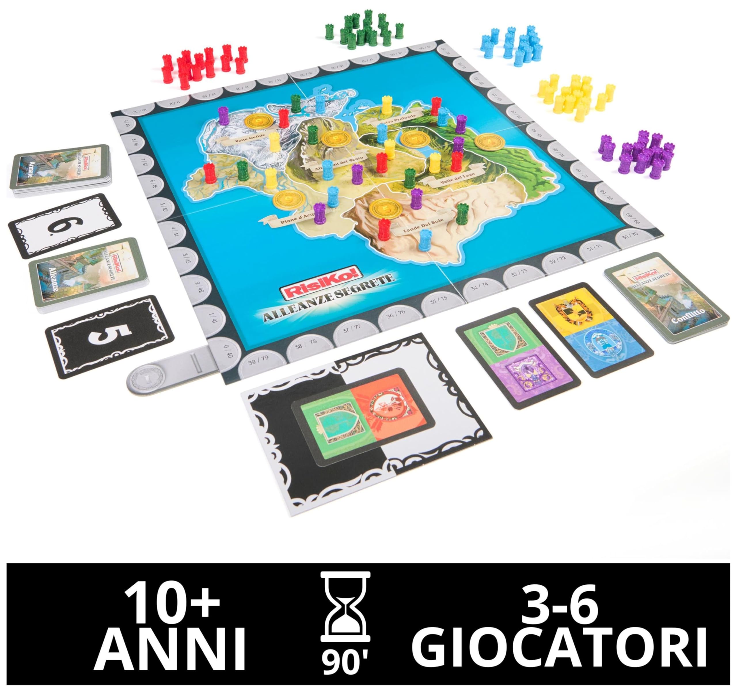 RisiKo Alleanze Segrete gioco da tavolo 3-6 giocatori