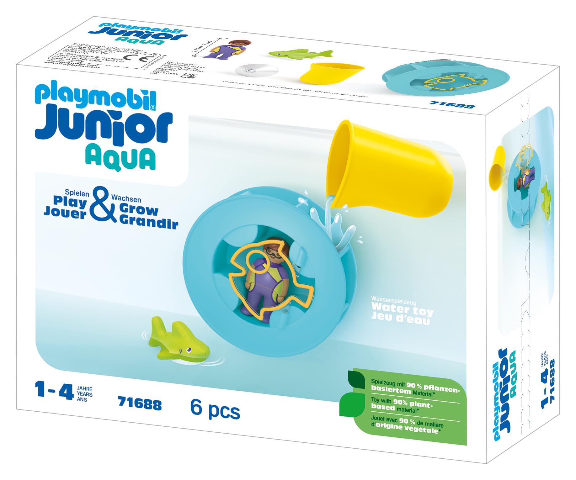 Playmobil Junior Aqua 71688 girandola d'acqua giocattolo bagnetto 12 mesi