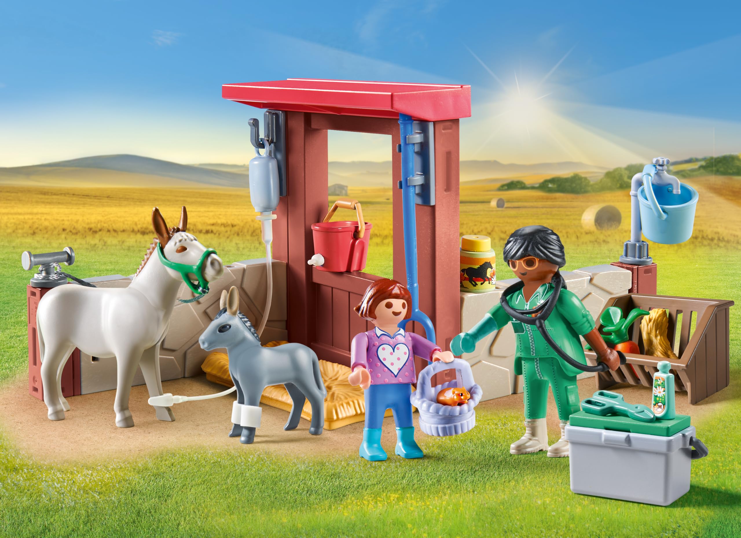 PLAYMOBIL Country visita veterinaria per asini starter pack