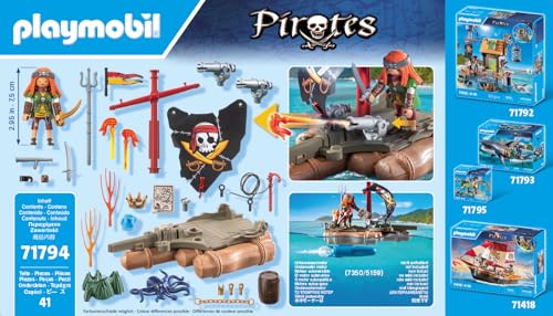 Playmobil Pirates 71794 zattera dei pirati playset con pirata