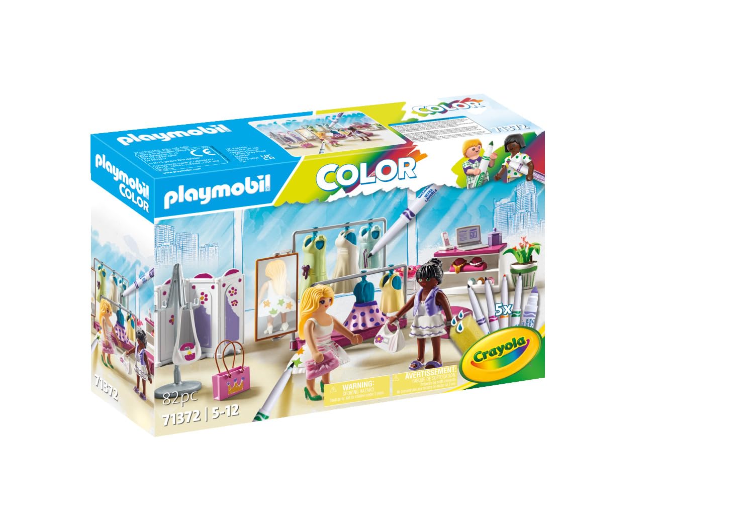 Playmobil Color 71372 Fashion Boutique gioco creativo pennarelli