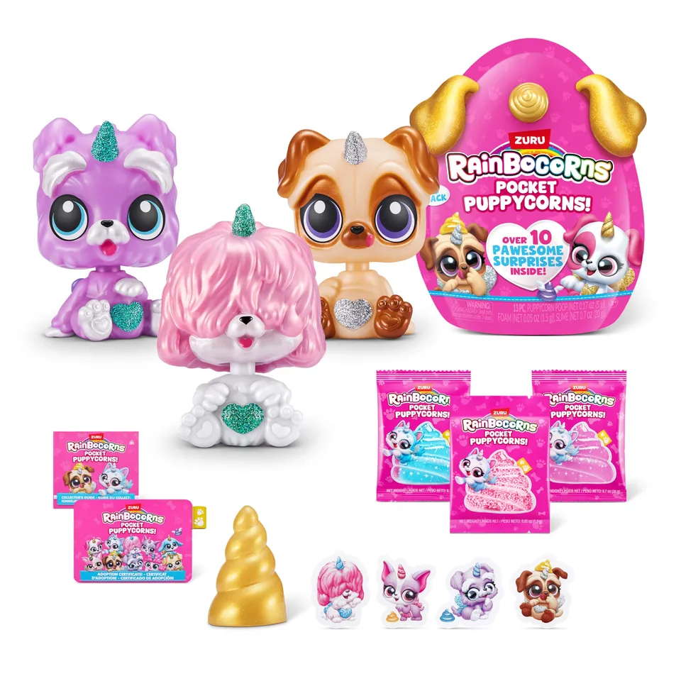 Rainbocorns Pocket Puppycorns cuccioli sorpresa confezione 3