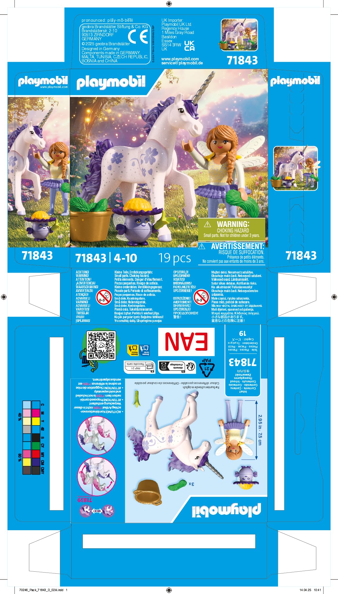 PLAYMOBIL Fantasy Magic Unicorno Lavanda con Fata figure