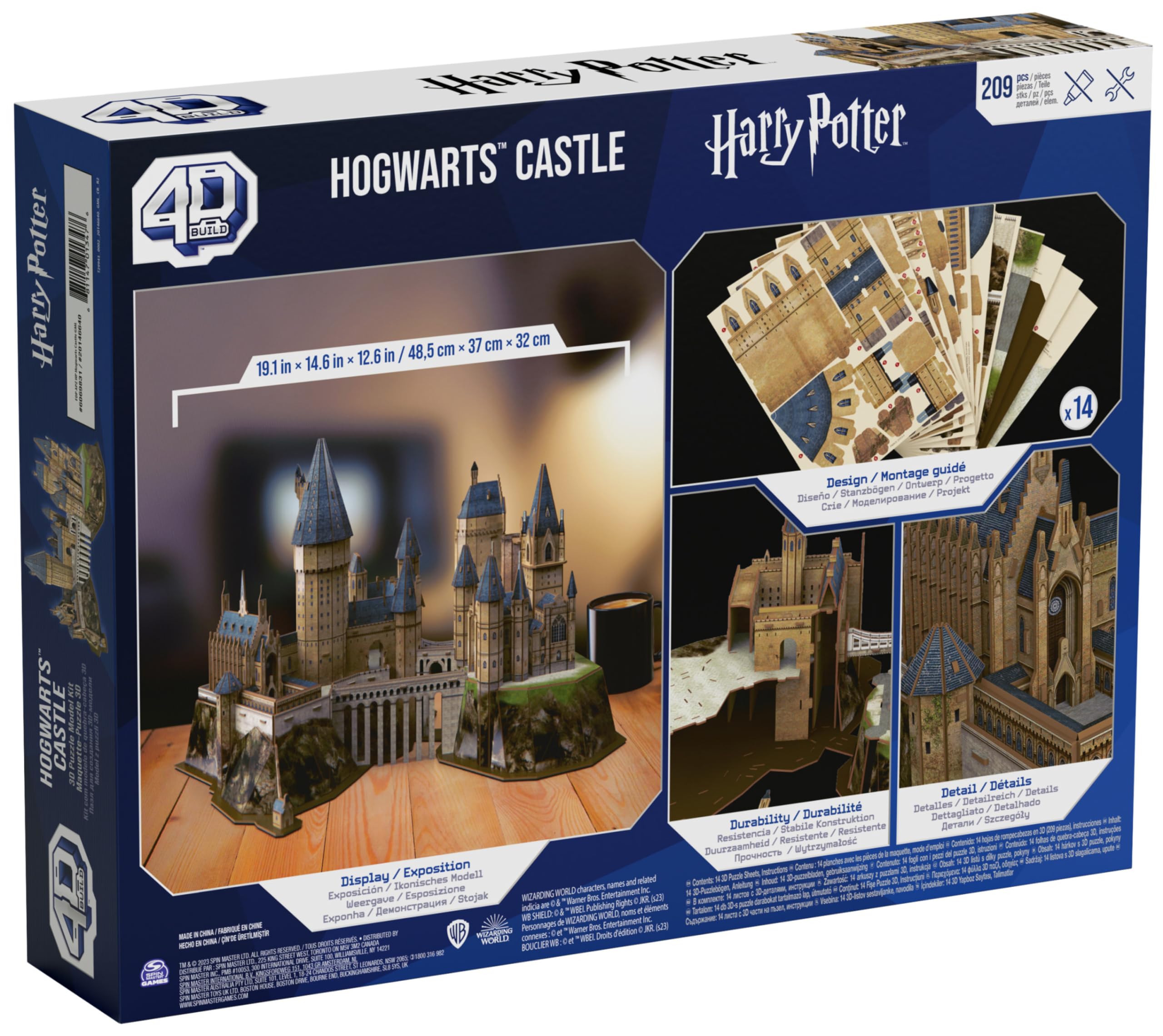 Spin Master 4D Build Harry Potter Hogwarts puzzle 3D 209 pezzi