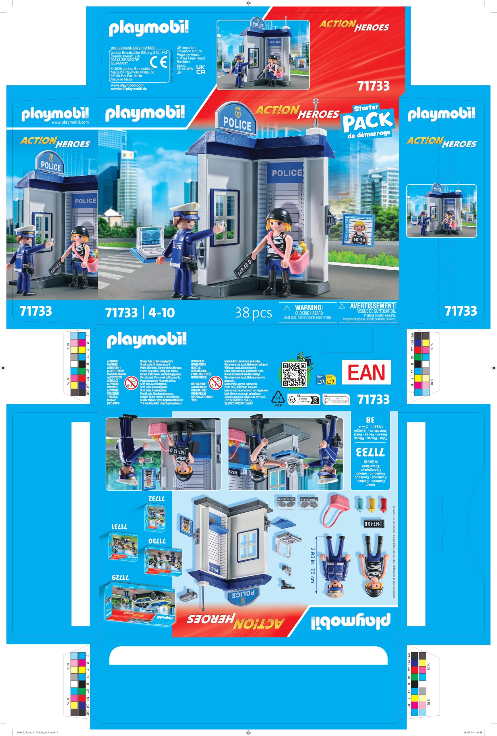PLAYMOBIL Heroes 71733 playset interrogatorio polizia 4 anni