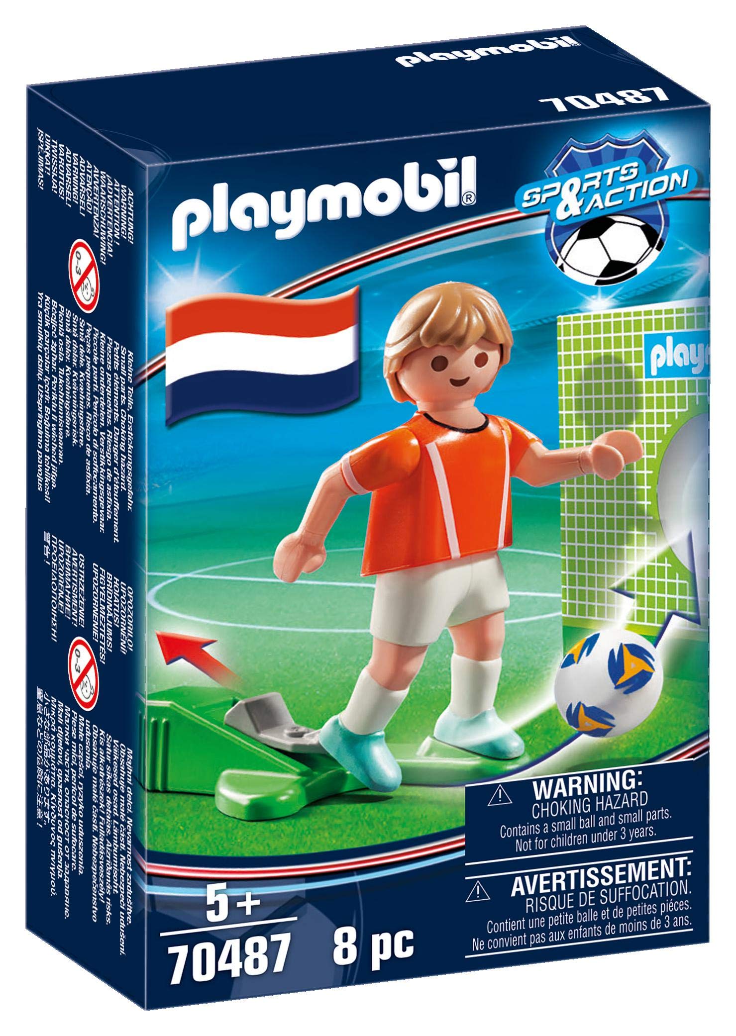 PLAYMOBIL Sports 70485 calciatore Italia con pallone 5 anni