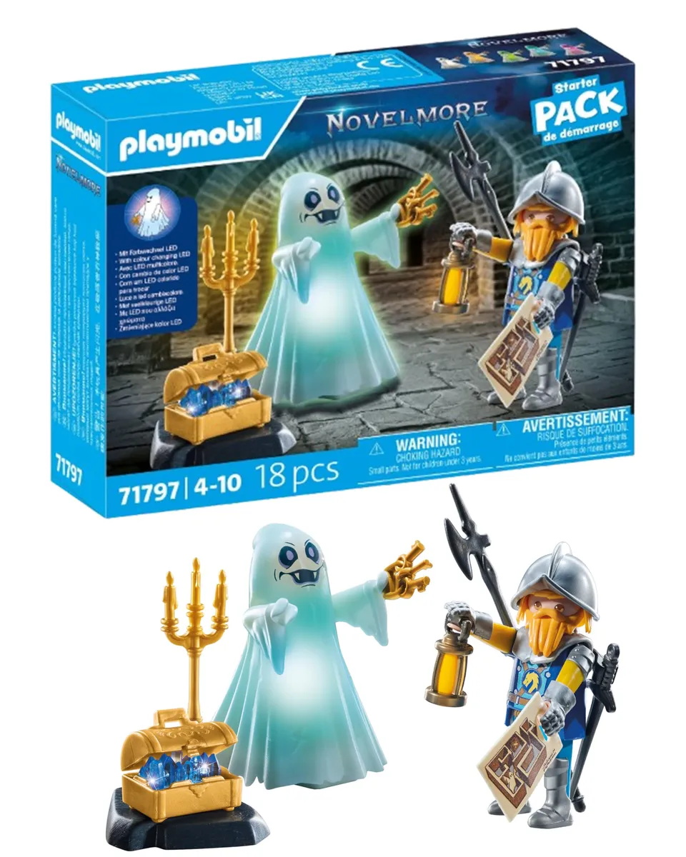 Playmobil Novelmore 71797 fantasma luminoso e cavaliere