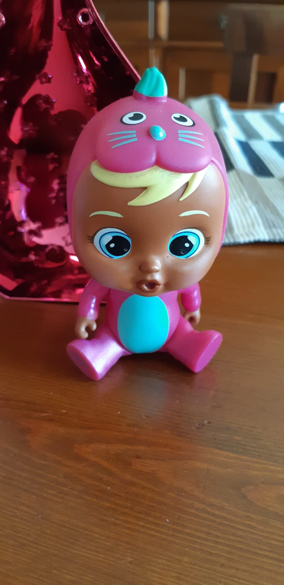 Cry Babies Magic Tears mini bambola rosa lacrime vere