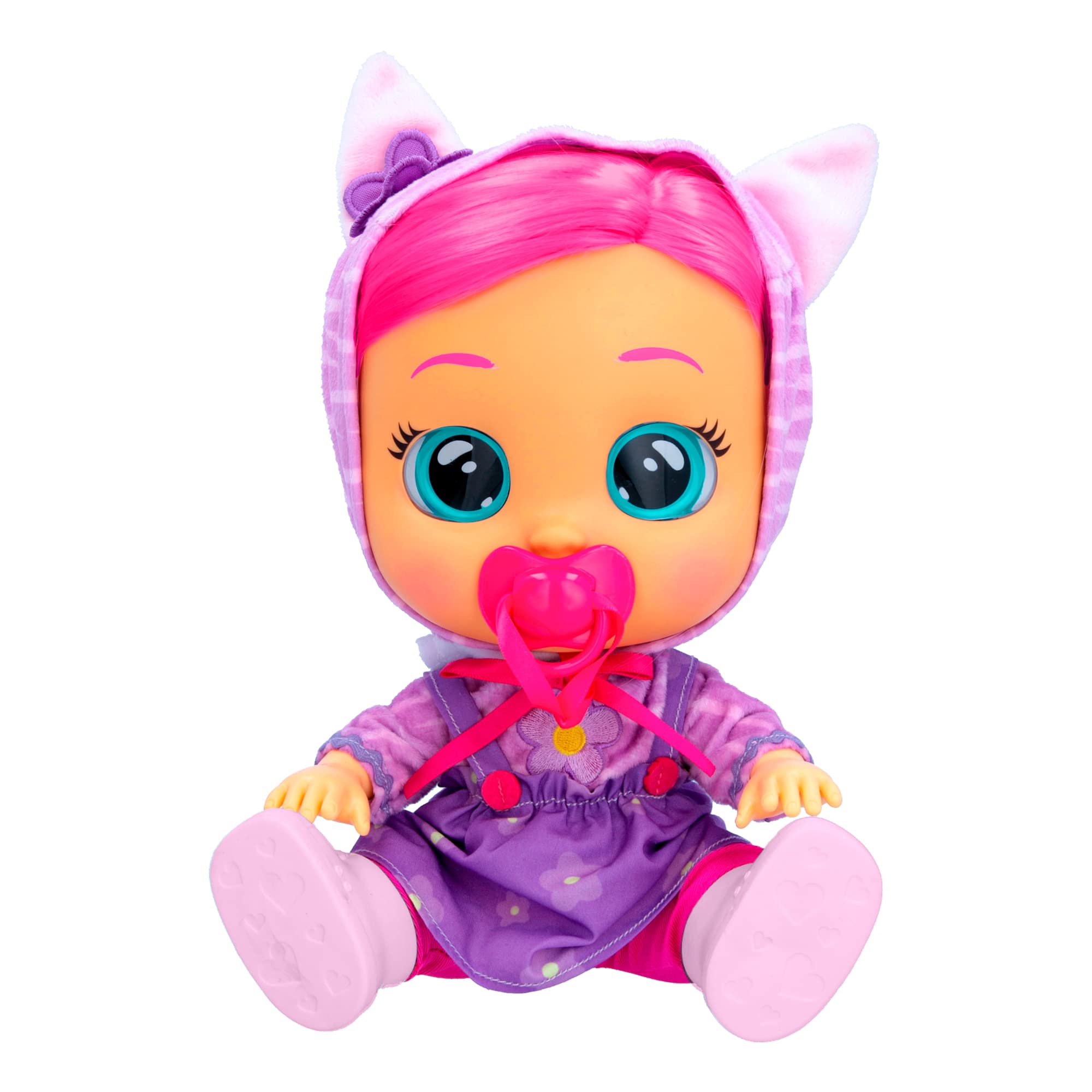 IMC Toys Cry Babies Dressy Katie Bambola 30 cm Capelli Rosa