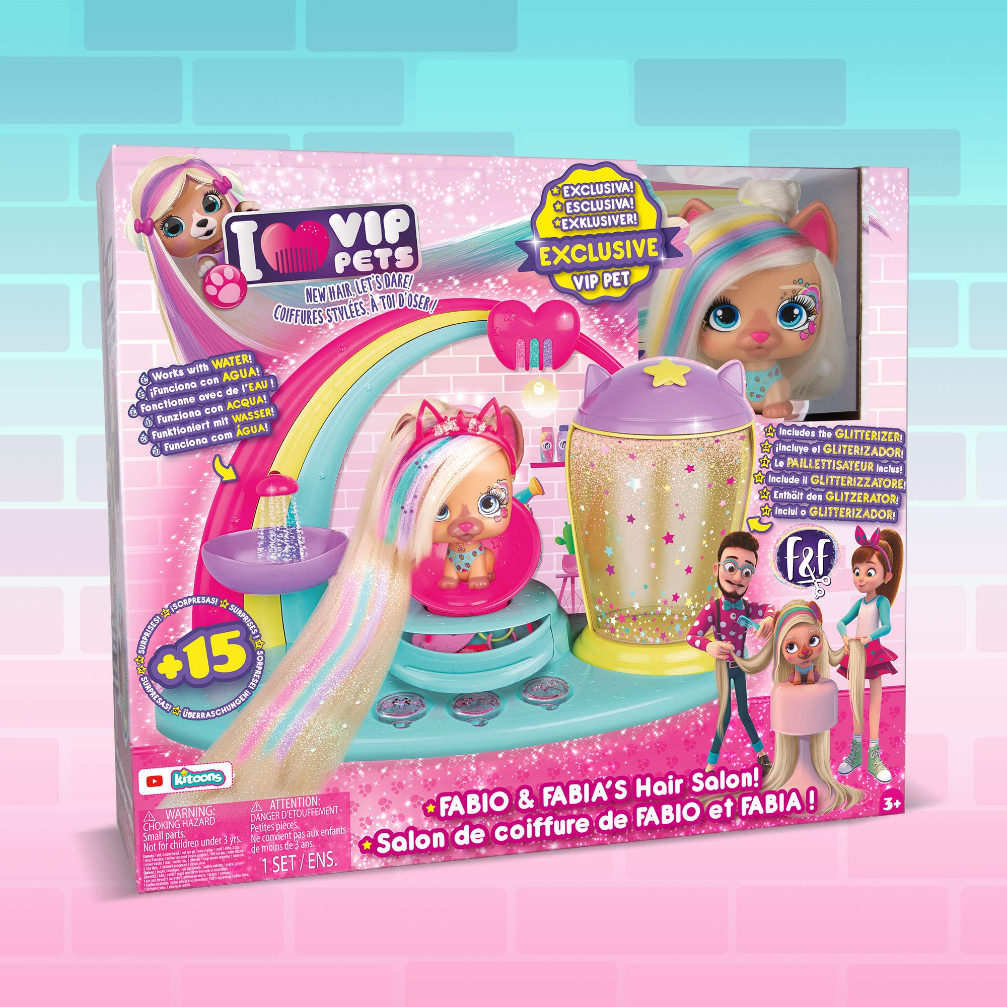 VIP Pets Salone Fabio e Fabia playset parrucchiera Kiara