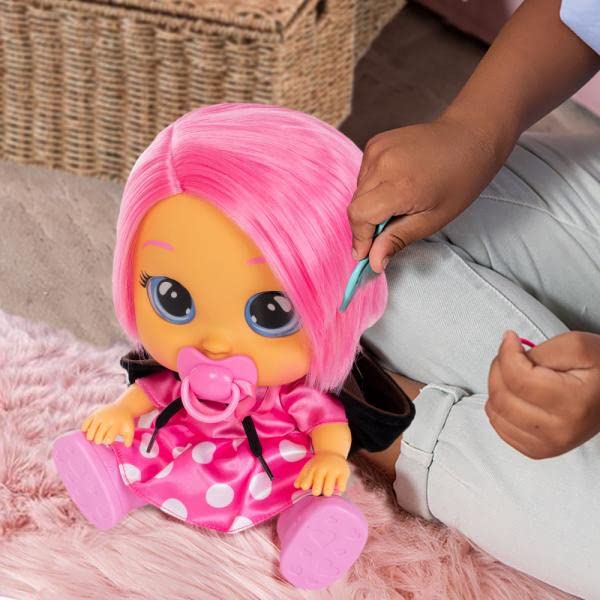 IMC Cry Babies Dressy Minnie Bambola Interattiva 30 cm Rosa