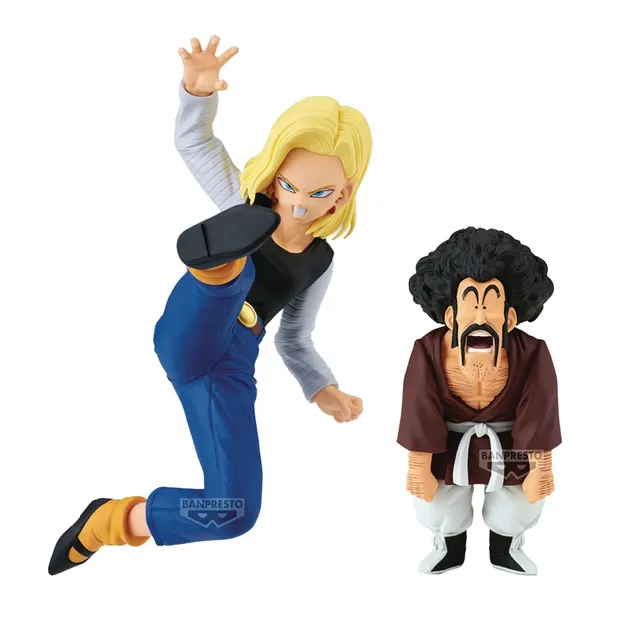Banpresto Match Makers Androide 18 vs Mr Satan statua Dragon Ball