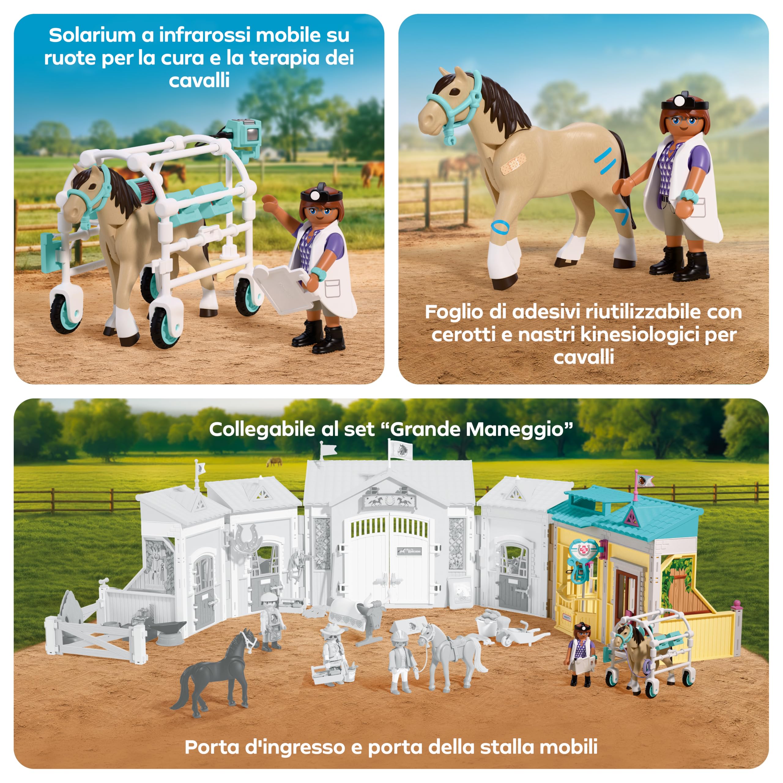 Playmobil I Love Horses 72128 clinica veterinaria con cavallo