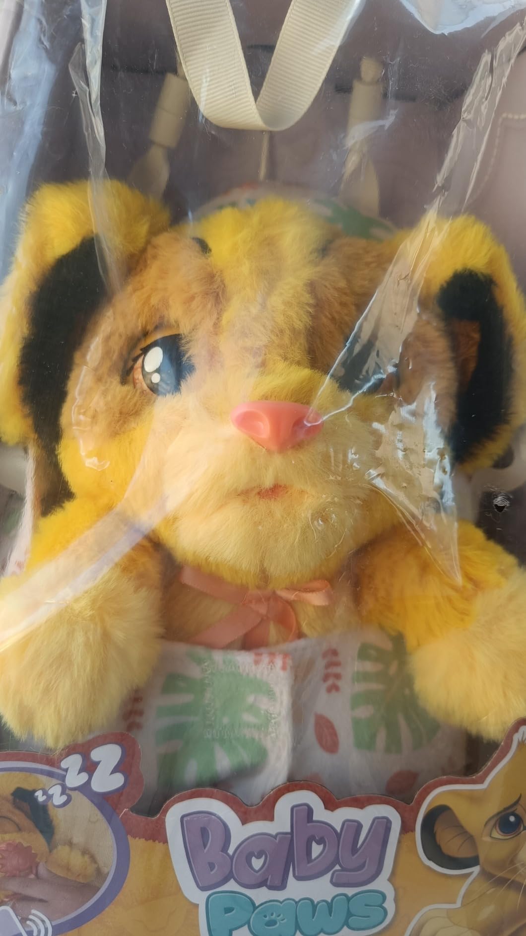IMC Toys Baby Paws Simba Peluche Interattivo 24 cm con Borsa