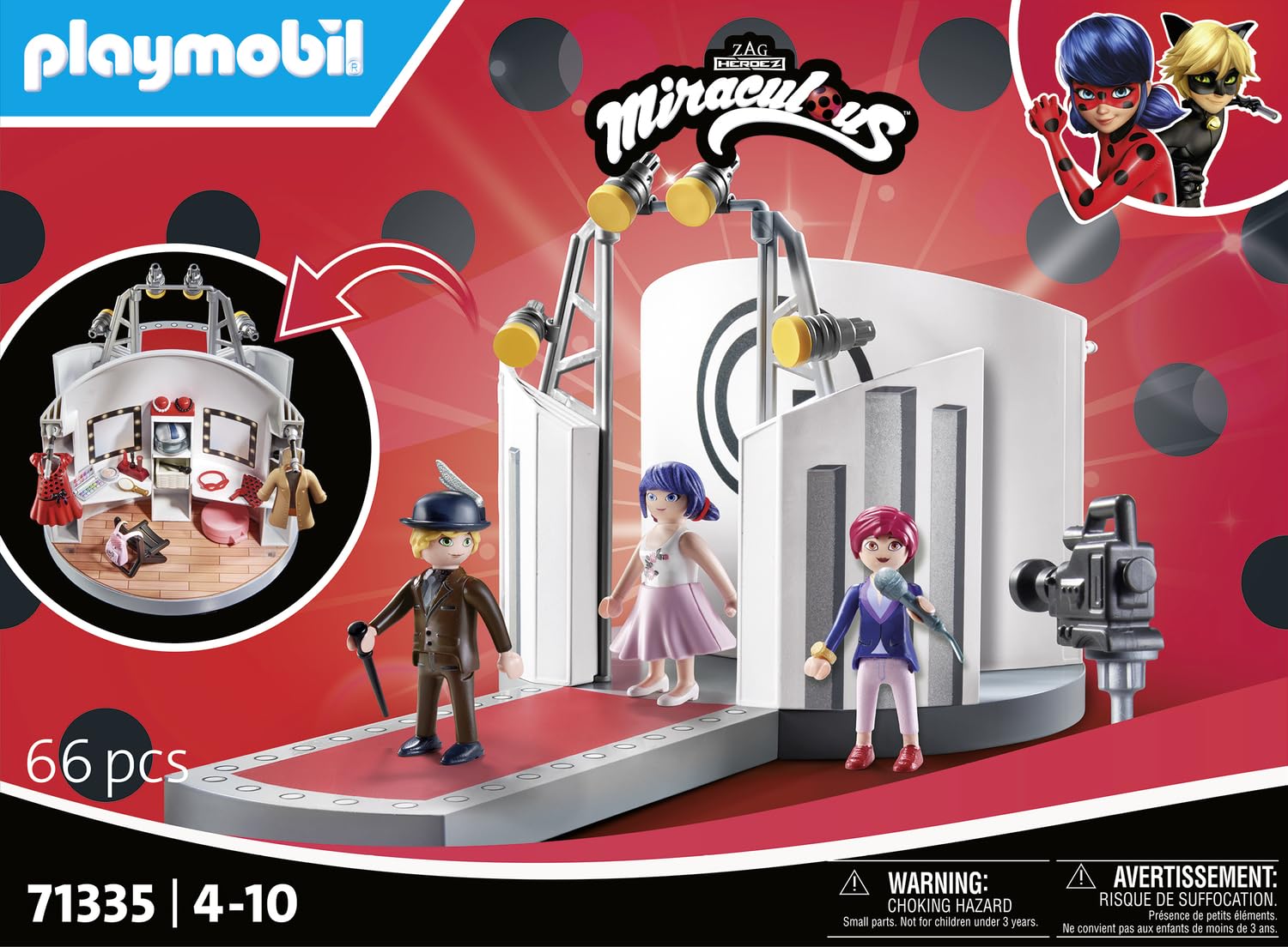 PLAYMOBIL Miraculous 71335 Sfilata Adrien Parigi playset moda
