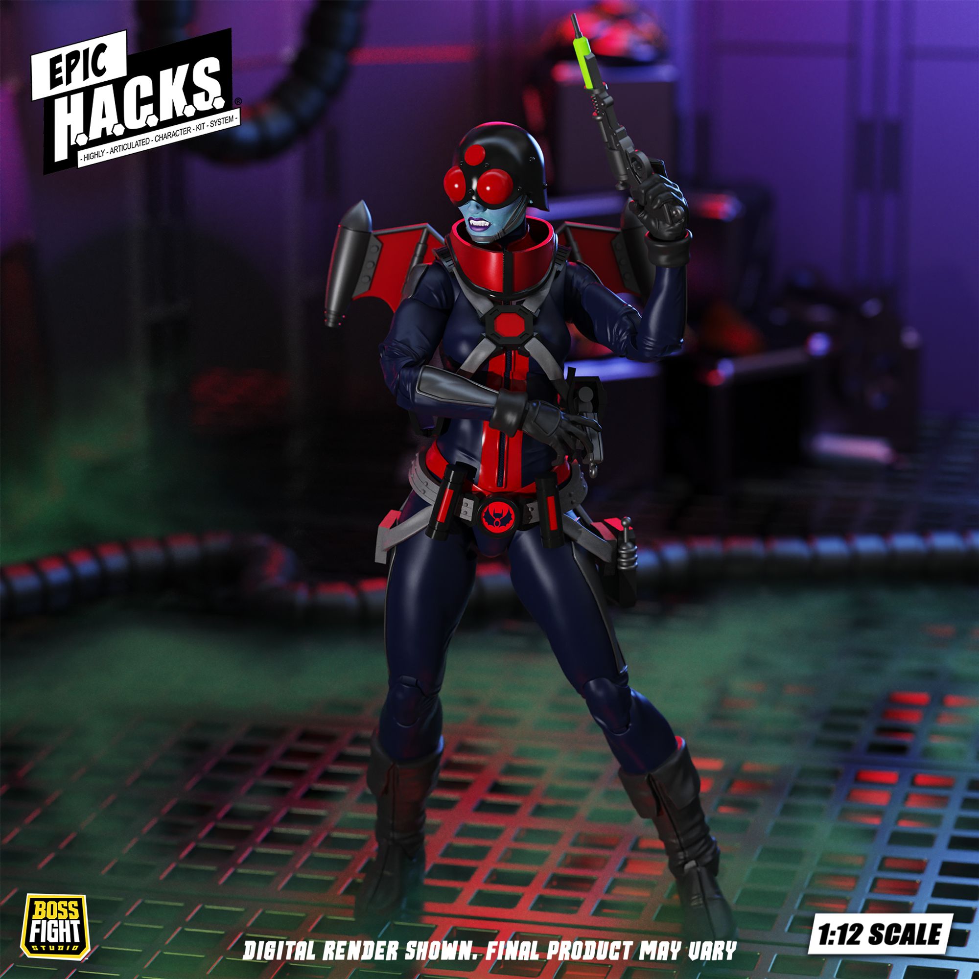 Boss Fight Mercy Zaleska action figure Vampiron Secret