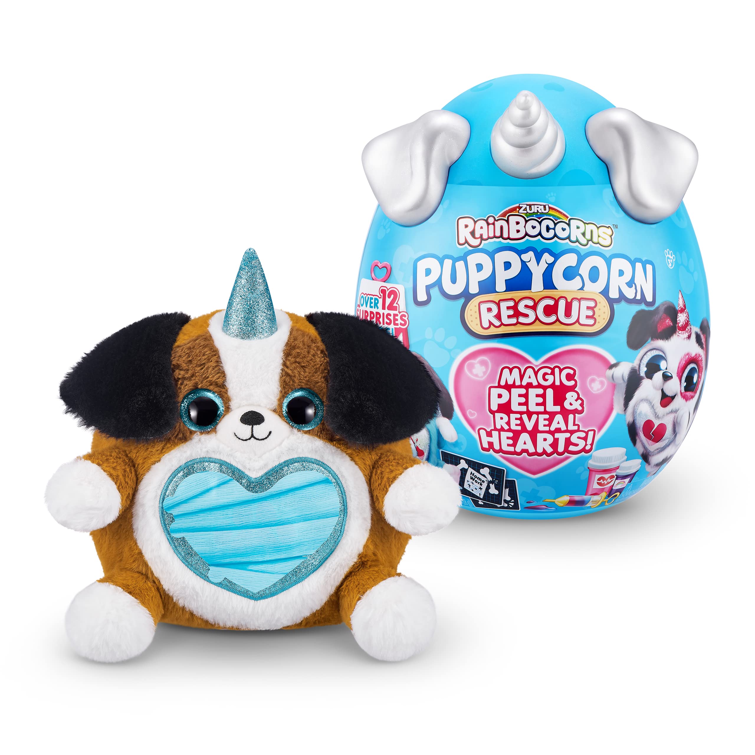 Rainbocorns Puppycorn Rescue peluche sorpresa uovo 12 sorprese