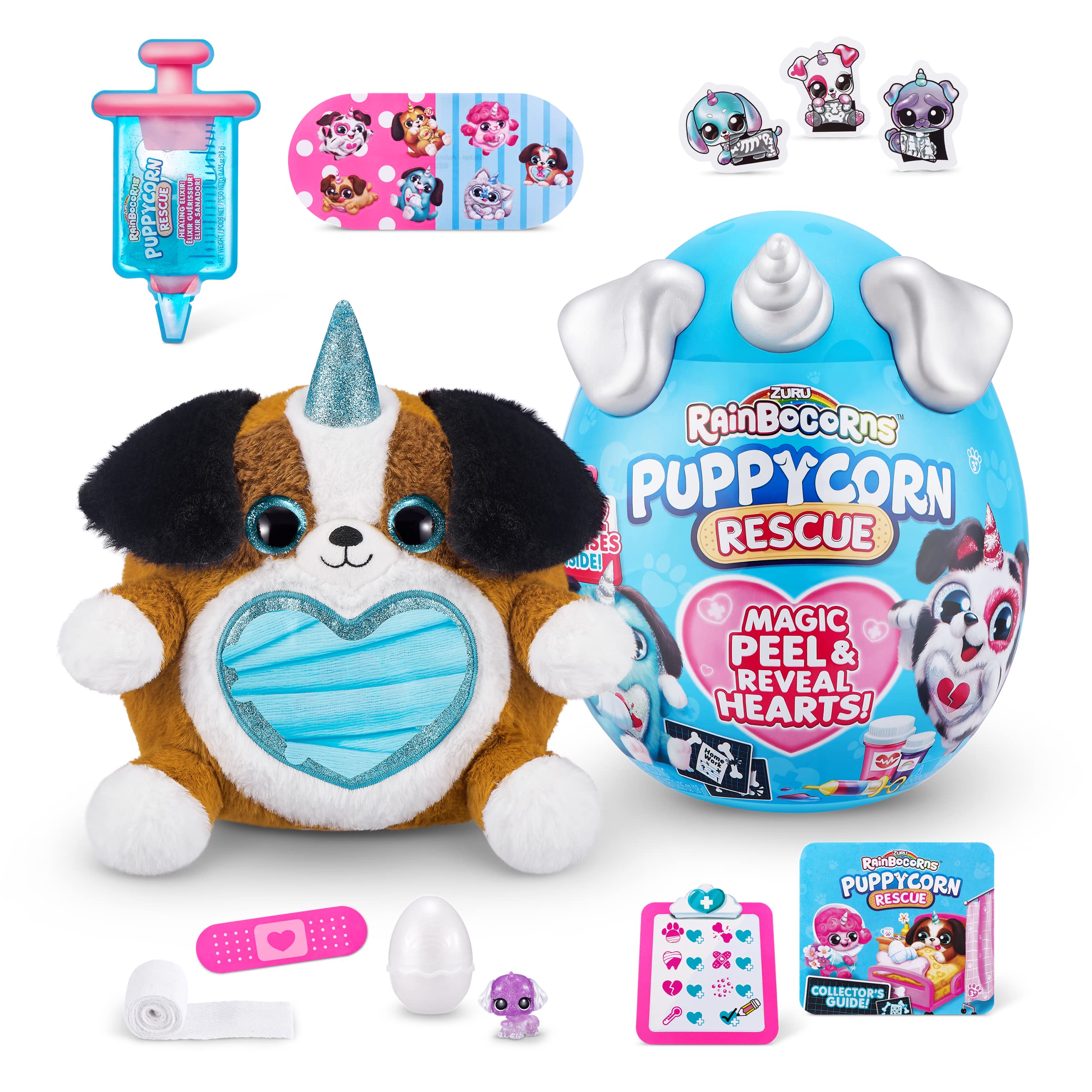 Rainbocorns Puppycorn Rescue peluche sorpresa uovo 12 sorprese