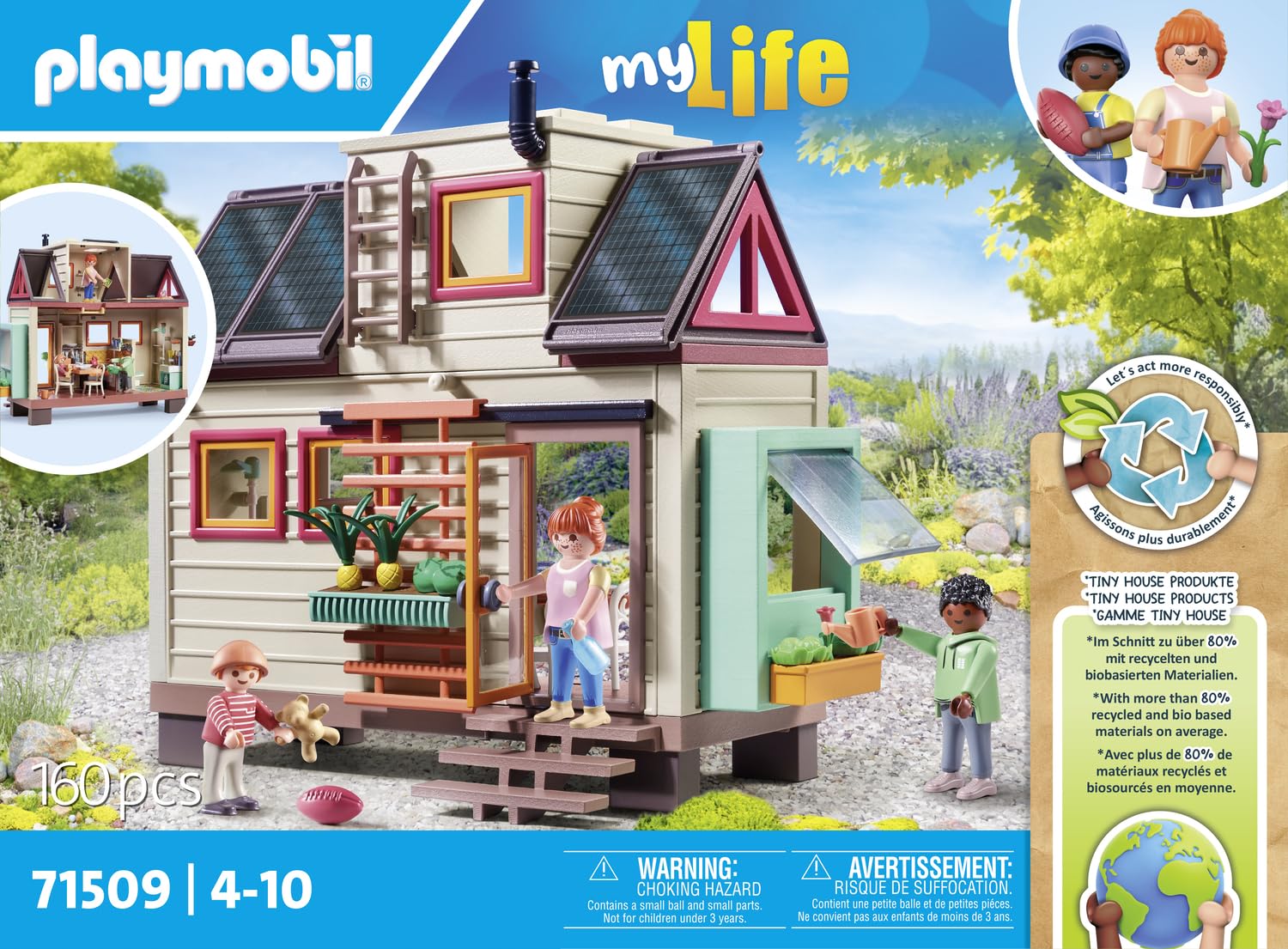 PLAYMOBIL My Life 71509 tiny house casa ecologica 160 pezzi