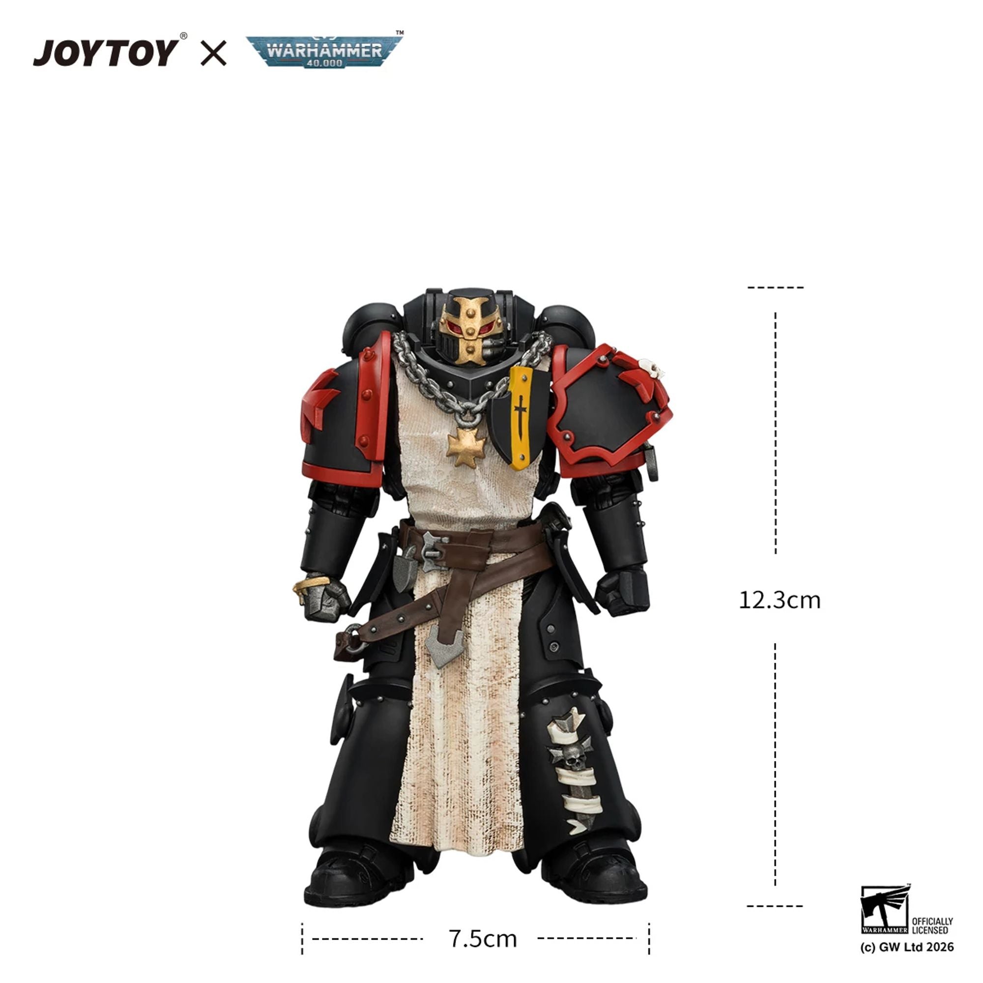 JoyToy Warhammer 40K Black Templars Crusader Ancient action figure spada