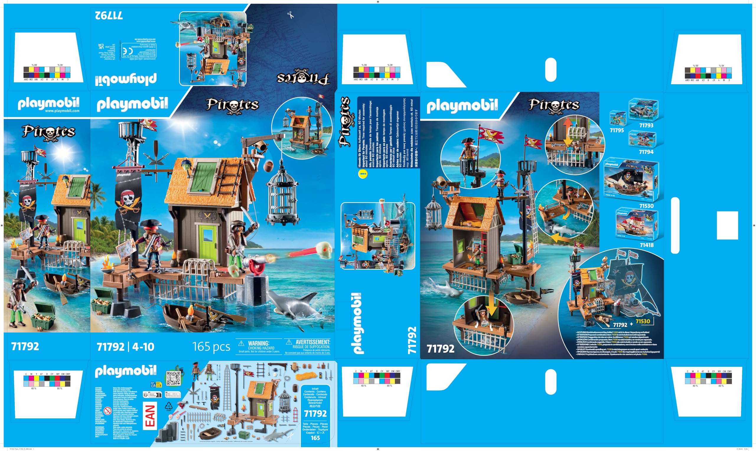 Playmobil Pirates approdo pirati 71792 playset prigione