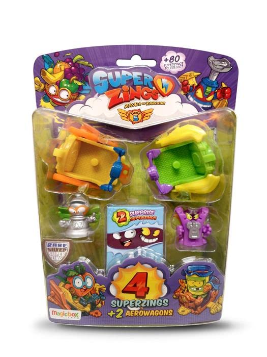SuperThings Serie 5 Aerowagon Blister 4 Figure Giocattolo
