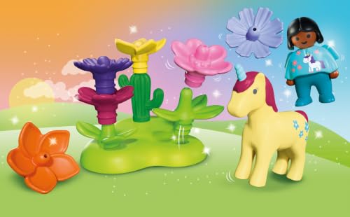Playmobil Junior Giardino Fate Unicorno 72087 Fiori Impilabili