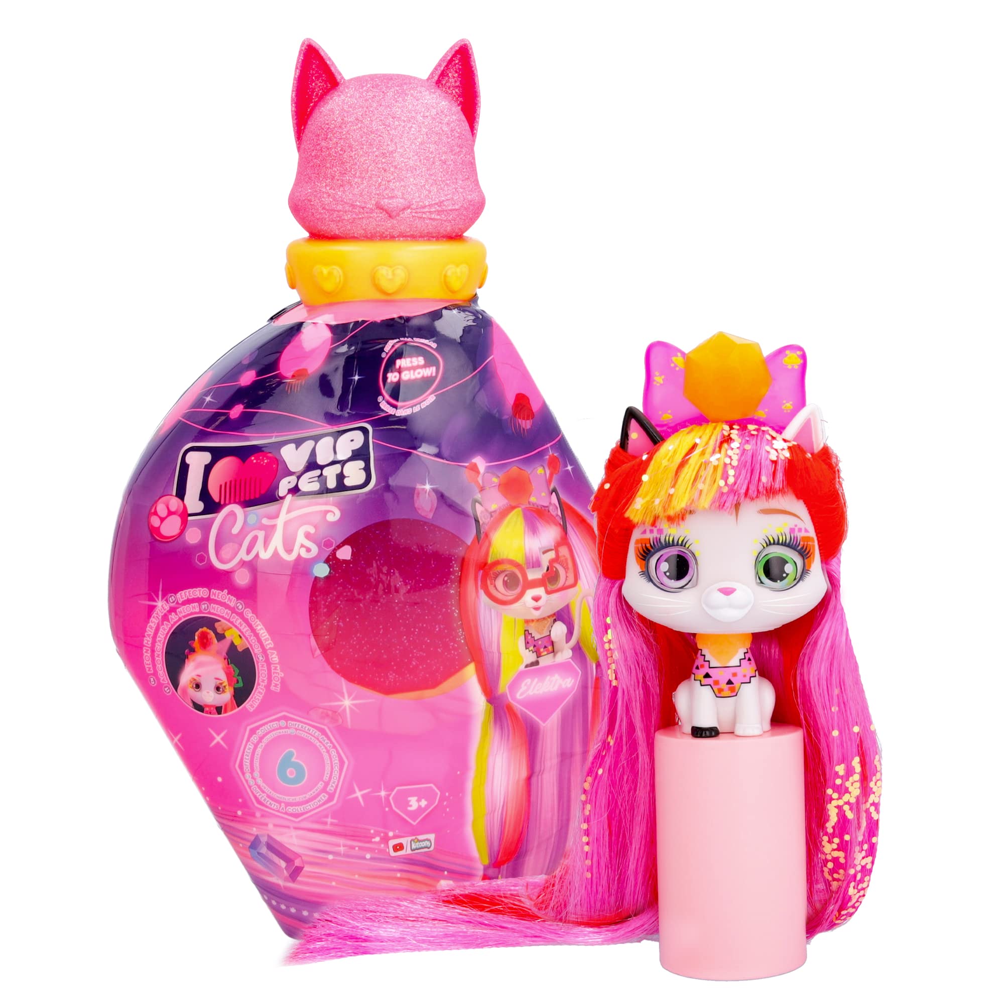 VIP Pets Cats Kitty gattini collezione brillano al buio 15 accessori