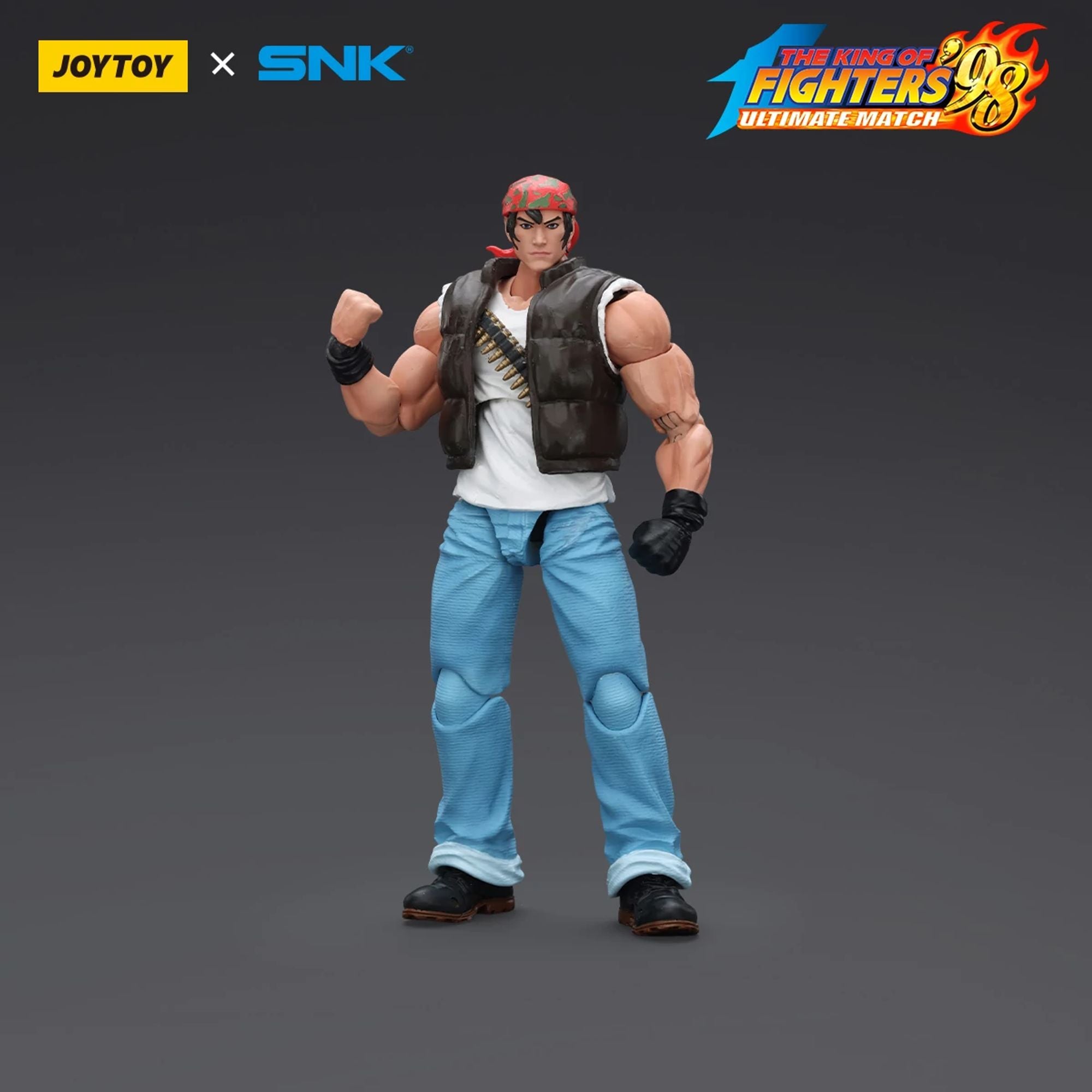JoyToy SNK KOF 98UM Ralf Jones action figure 1/18 Ikari Warriors