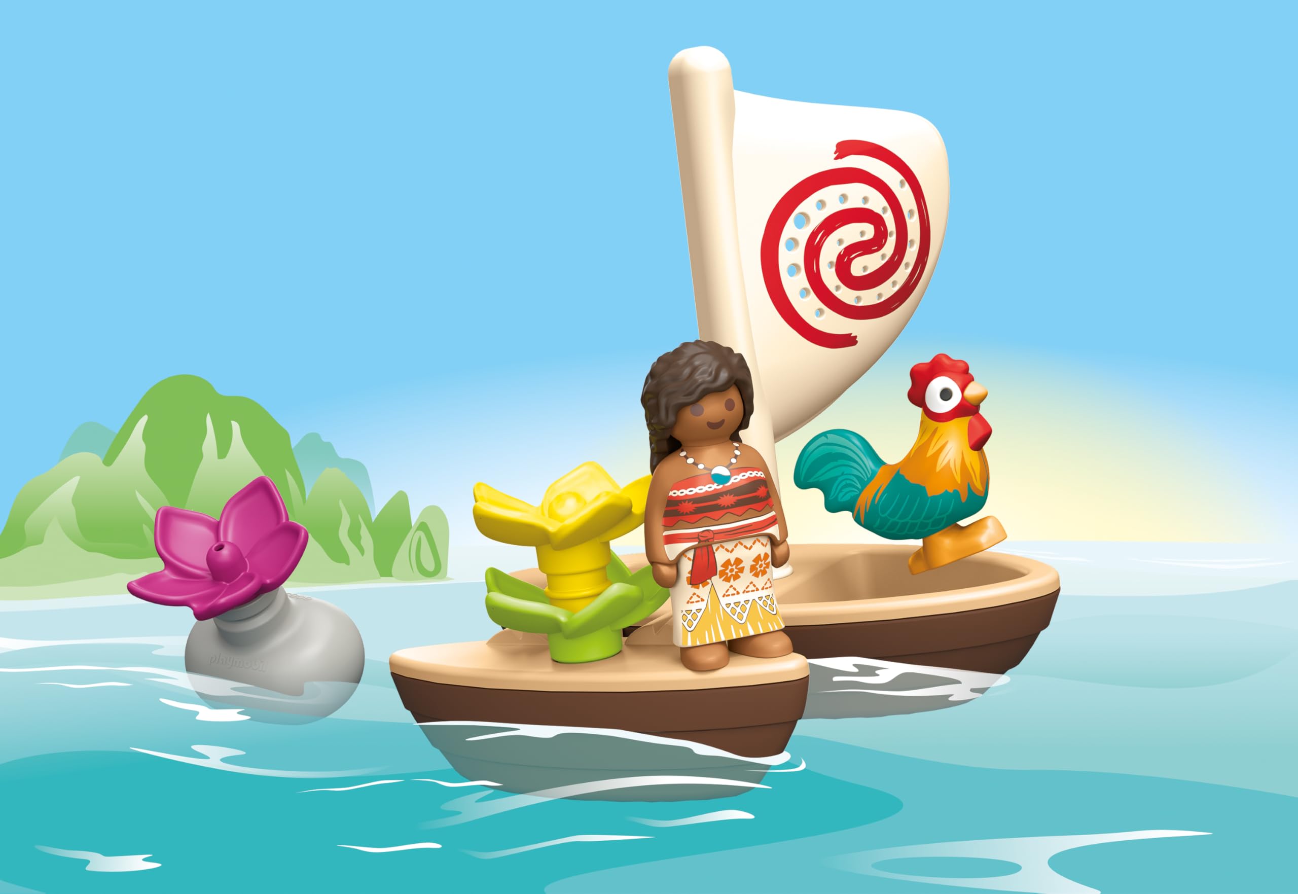 PLAYMOBIL Junior Disney 71459 barca Vaiana catamarano bagnetto