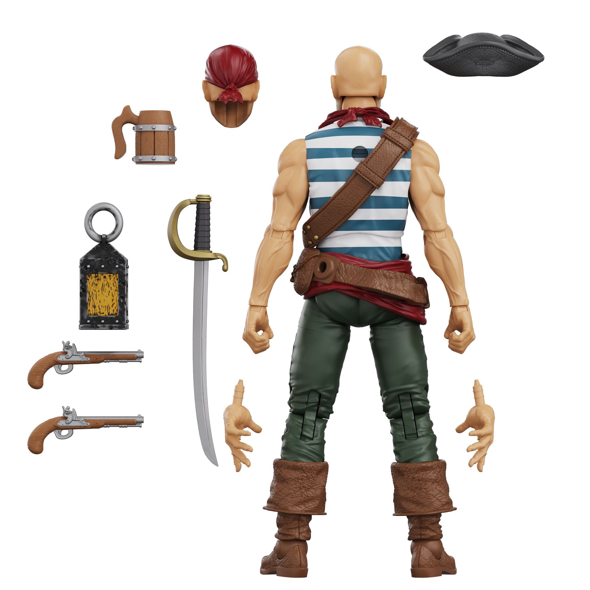 Boss Fight Hero HACKS Daniel Wright Action Figure Pirata