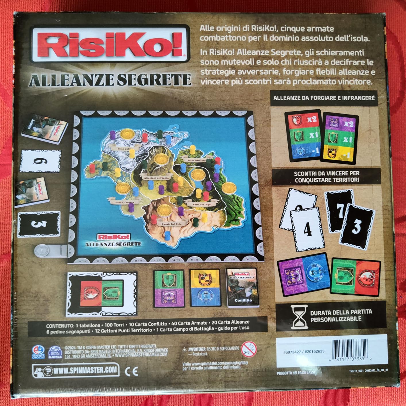 RisiKo Alleanze Segrete gioco da tavolo 3-6 giocatori
