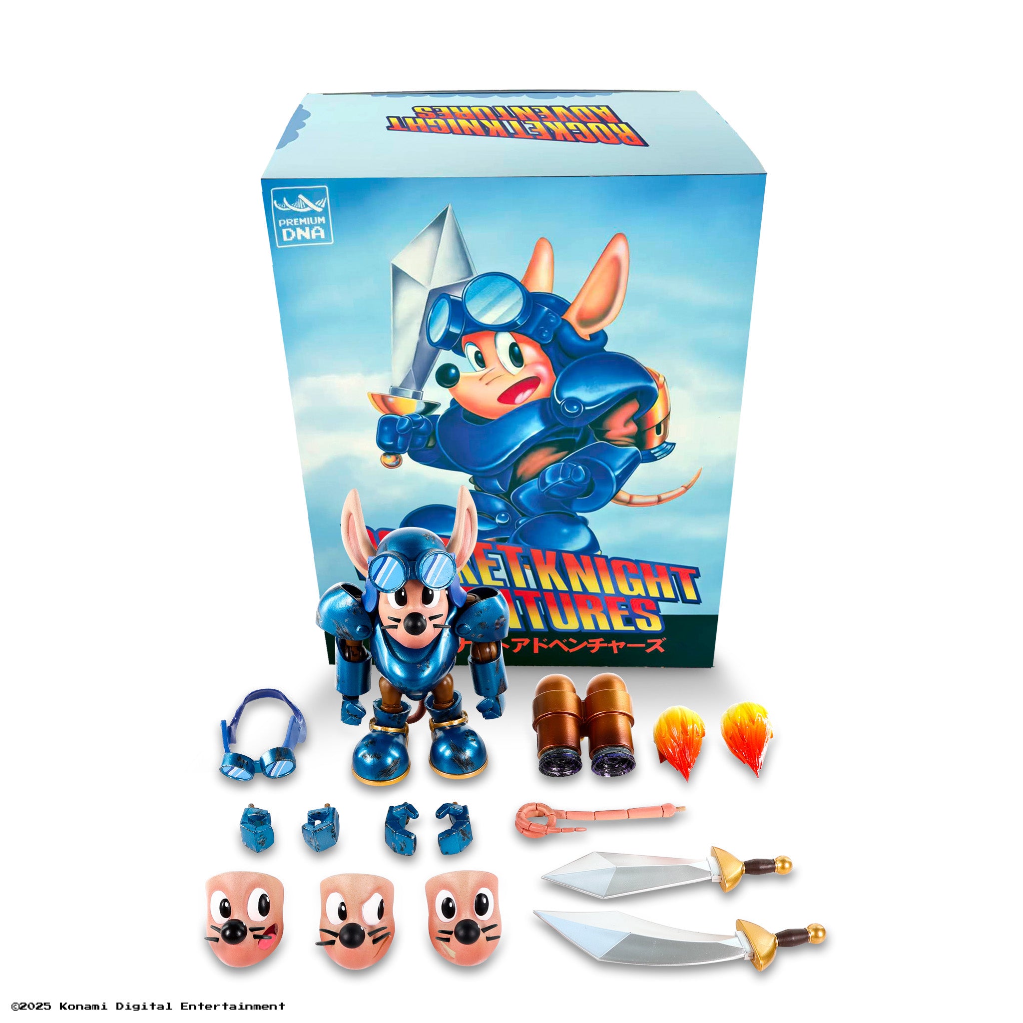 Premium DNA Rocket Knight Sparkster Battle Damage 1/12 Figure