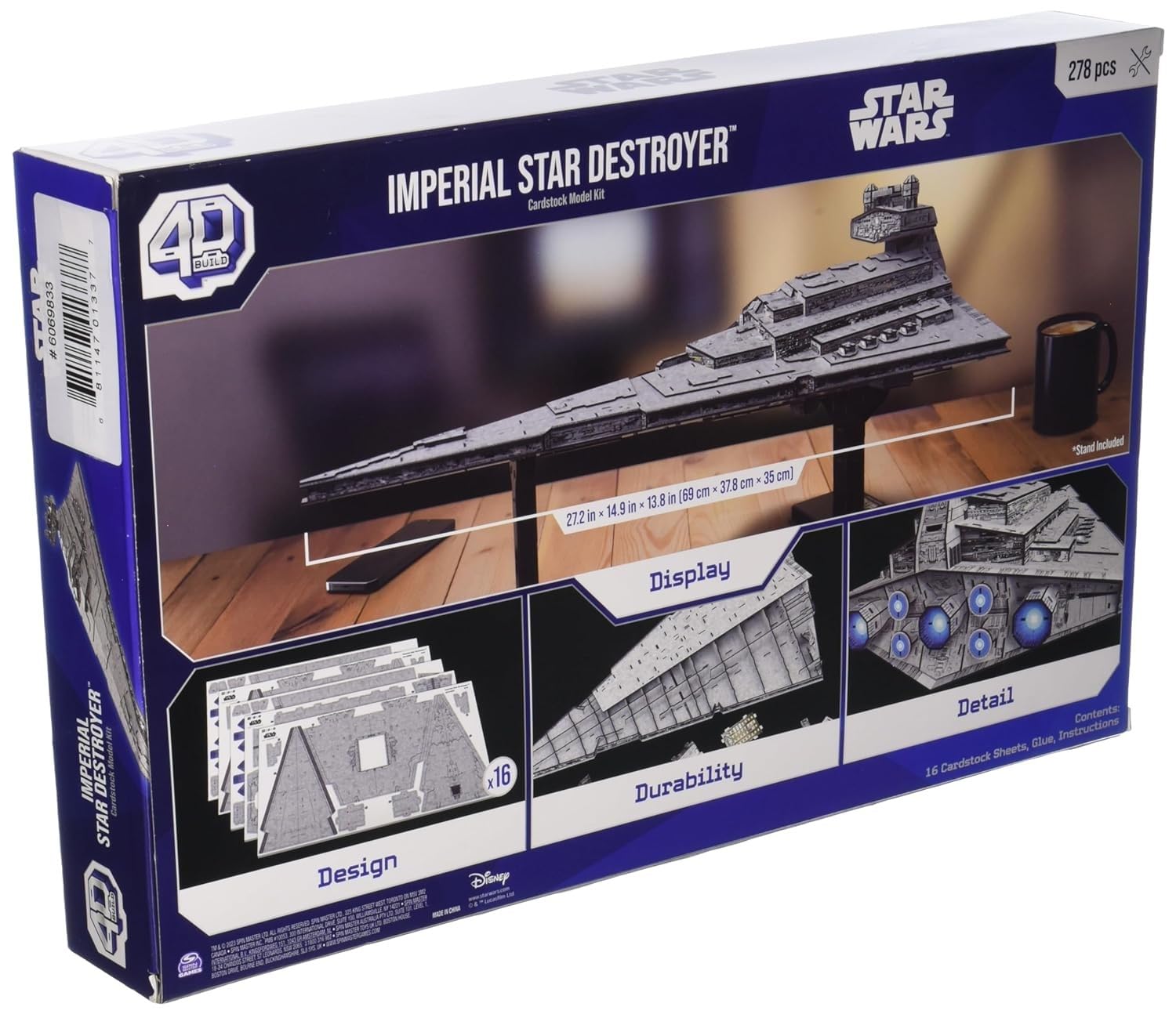 Spin Master 4D Build Star Wars Imperial Star Destroyer puzzle 3D 6069833