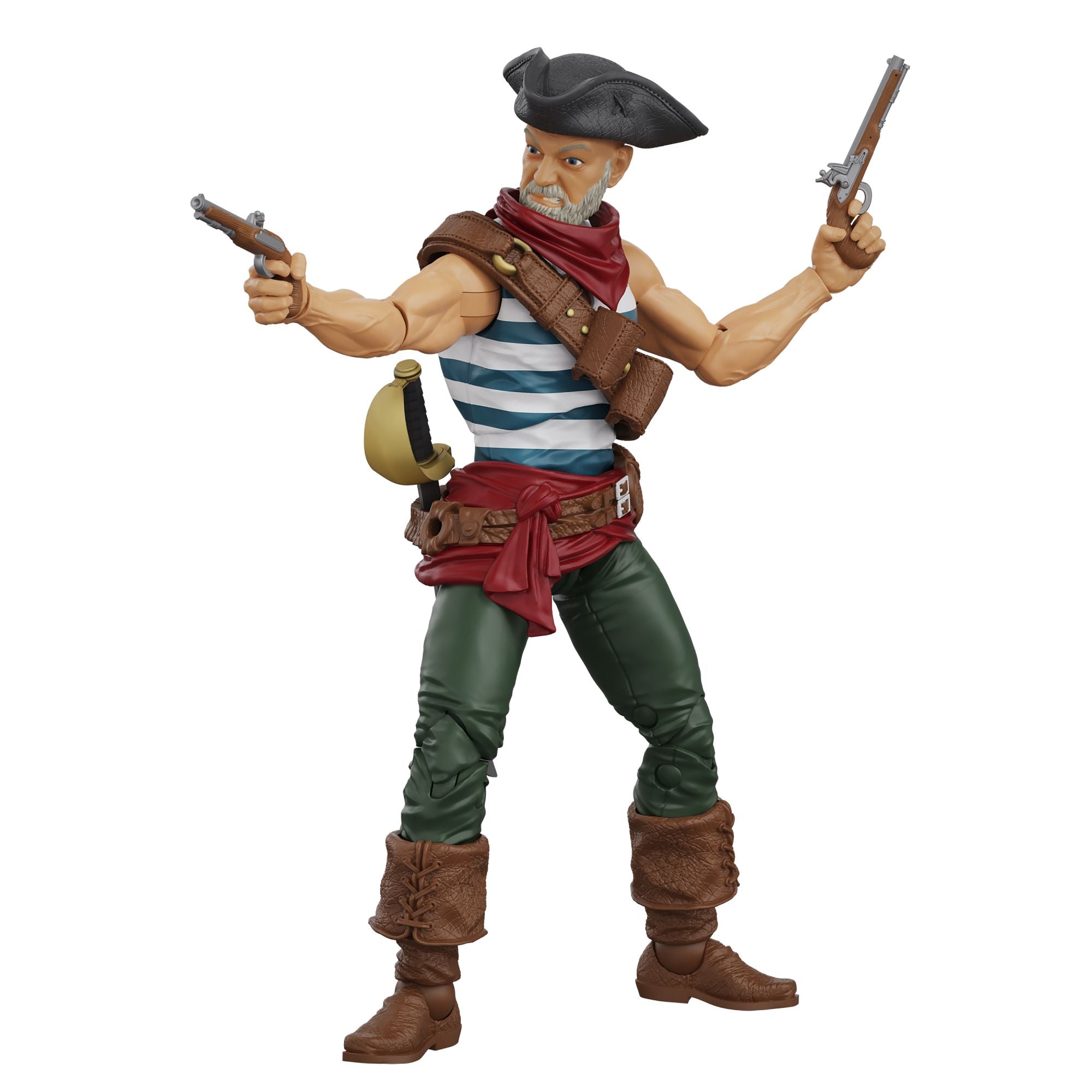 Boss Fight Hero HACKS Daniel Wright Action Figure Pirata