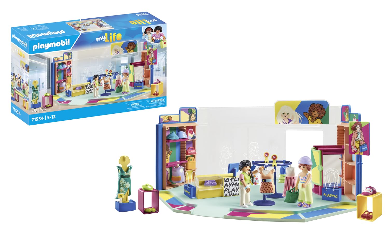 PLAYMOBIL myLife 71534 Fashion Boutique Playset 76 Pezzi