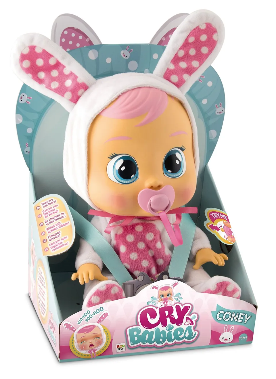 Cry Babies Coney bambola interattiva con lacrime vere Coney 30 cm