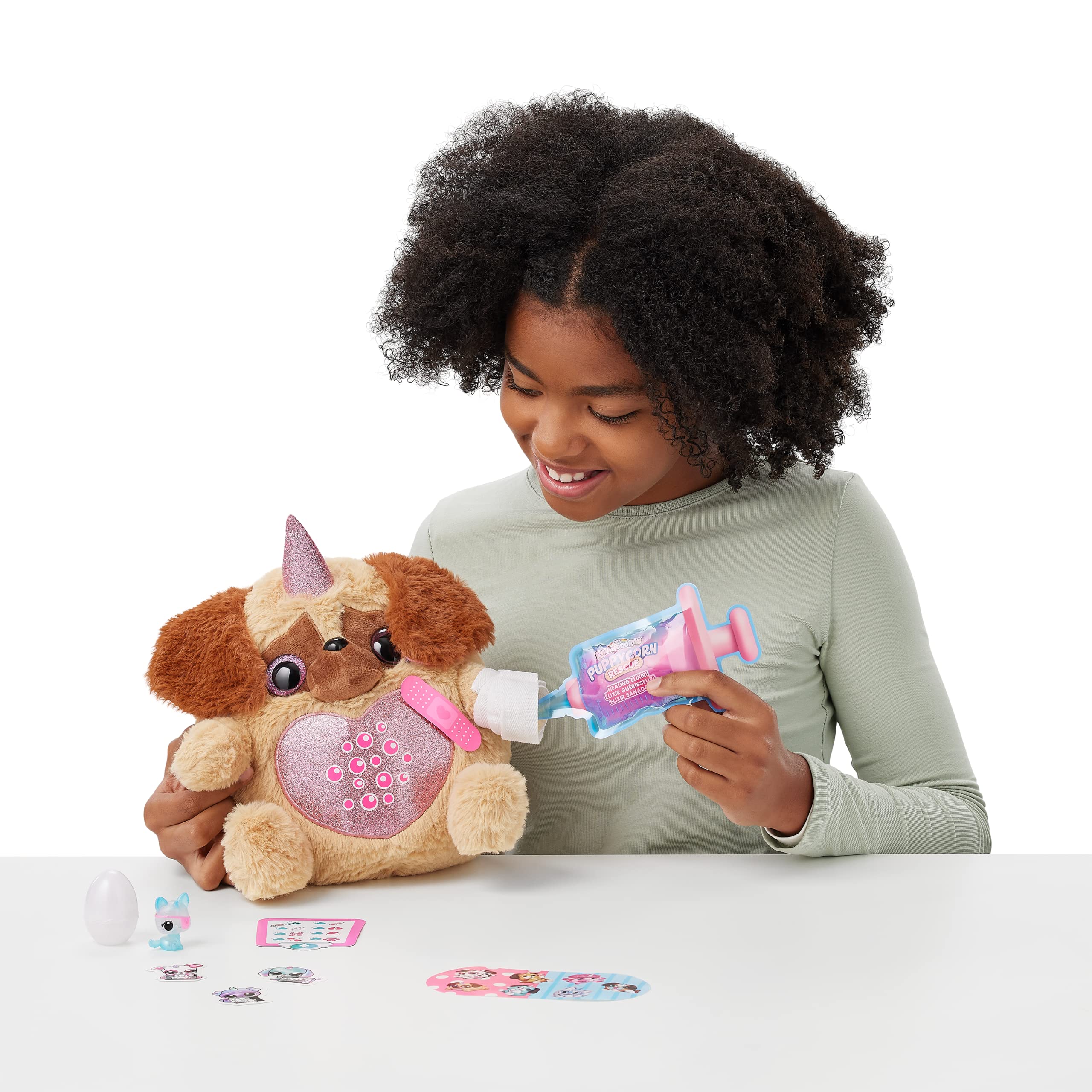 Rainbocorns Puppycorn Rescue peluche pastore rescue 12 sorprese
