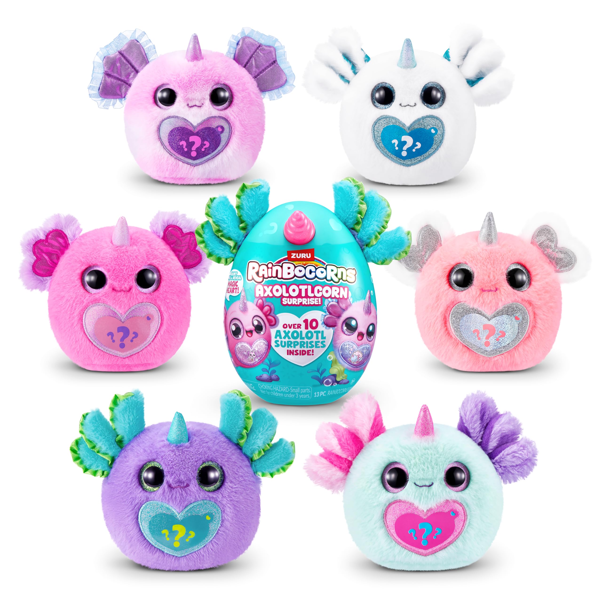 Rainbocorns Axolotlcorn Surprise Peluche Flowy con Sorprese