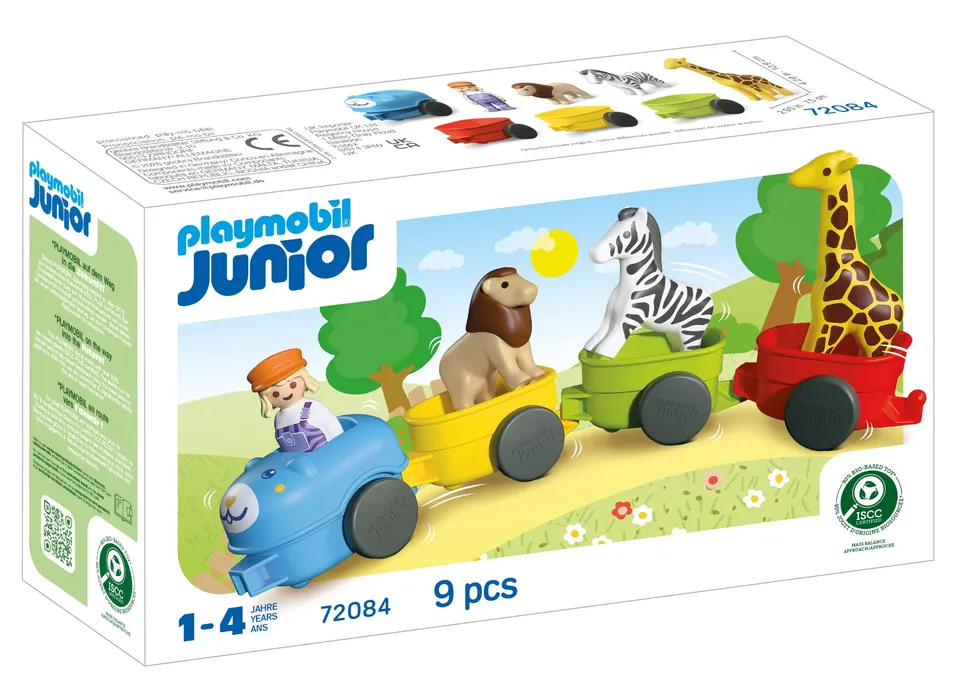 Playmobil Junior Trenino Animali 72084 4 Vagoni da 4 Anni