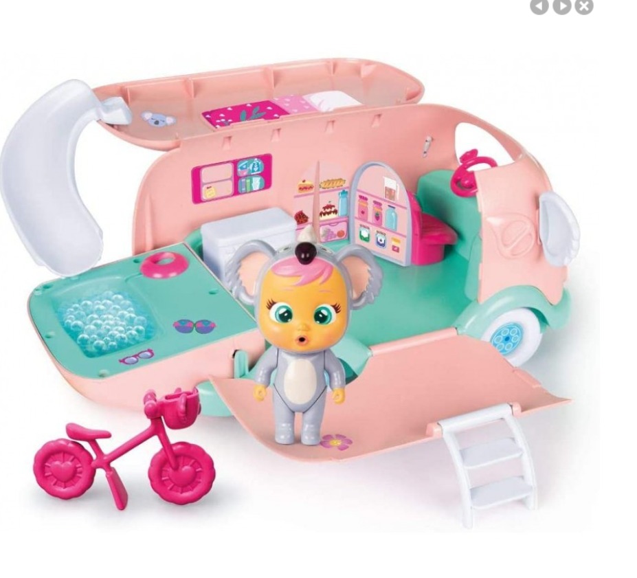 Imc Toys Cry Babies Magic Tears Koali Campervan camper con bambola