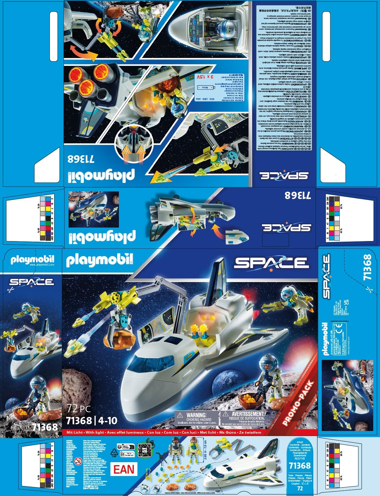 PLAYMOBIL Space 71368 Shuttle Spaziale Giocattolo 72 Pezzi