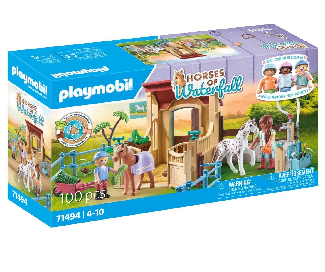 PLAYMOBIL Horses of Waterfall 71494 scuderia maneggio 100 pezzi 4 anni
