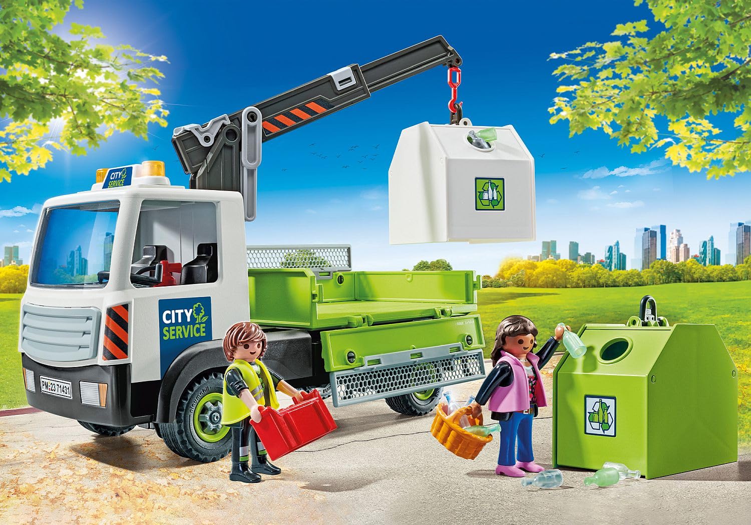 Playmobil City Action 71431 camion trasporto rifiuti 62 pezzi