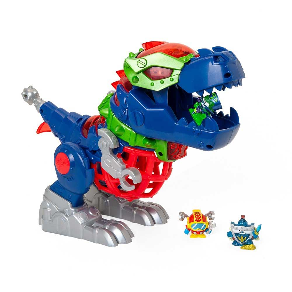 Superthings Guardians of Kazoom Mr King T-Rex robot dinosauro luci e suoni