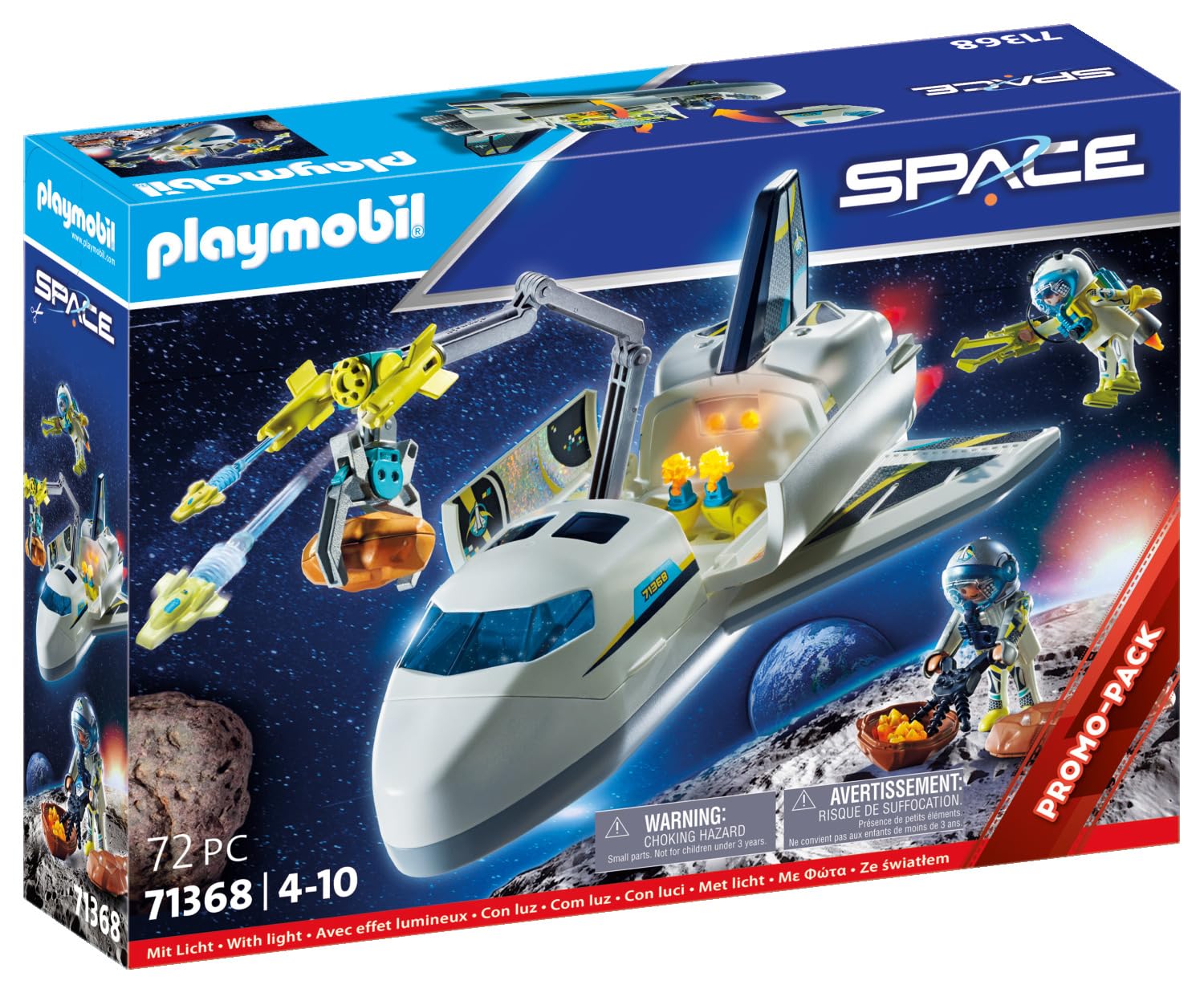 PLAYMOBIL Space 71368 Shuttle Spaziale Giocattolo 72 Pezzi
