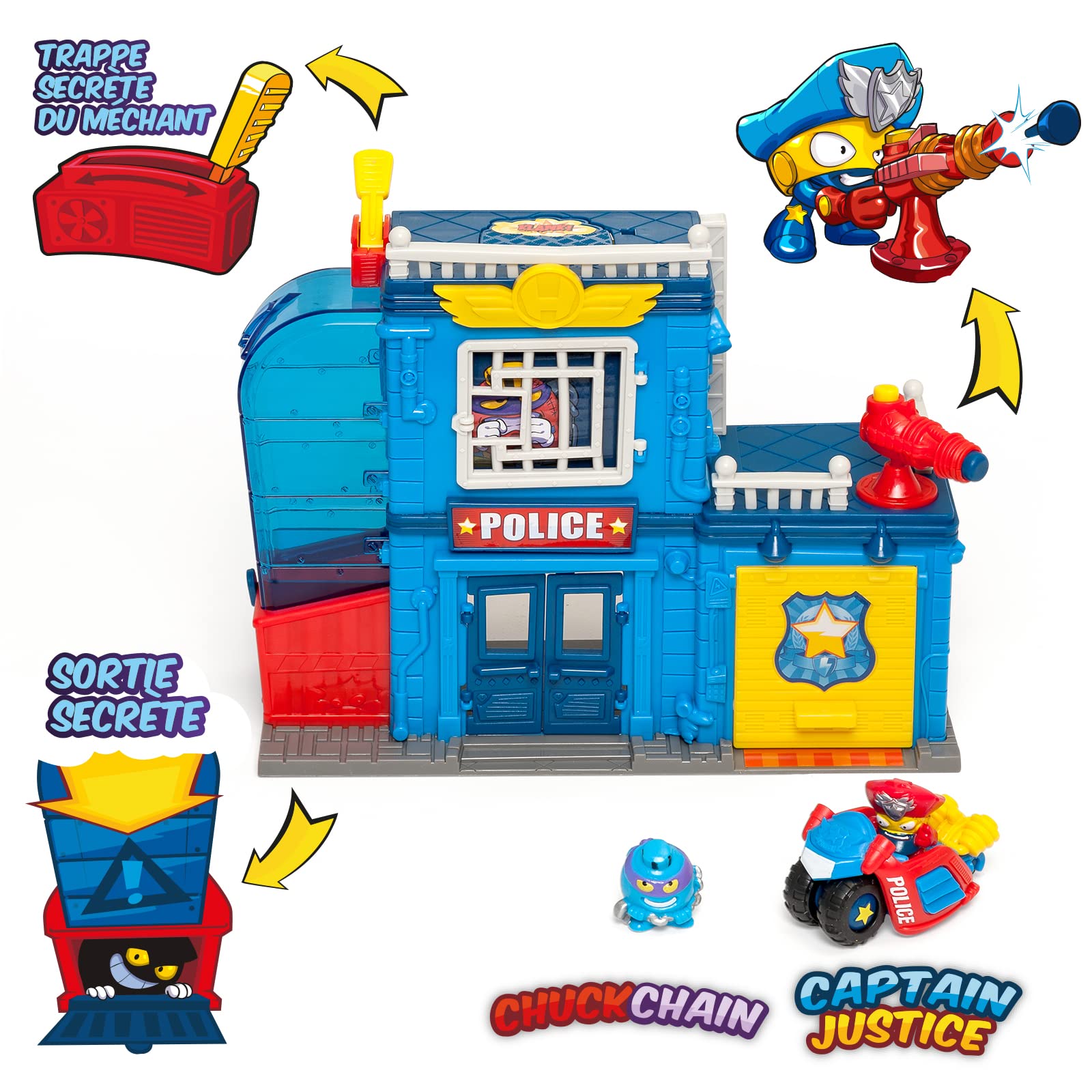 SuperThings Police Station Stazione Polizia Playset con Veicolo