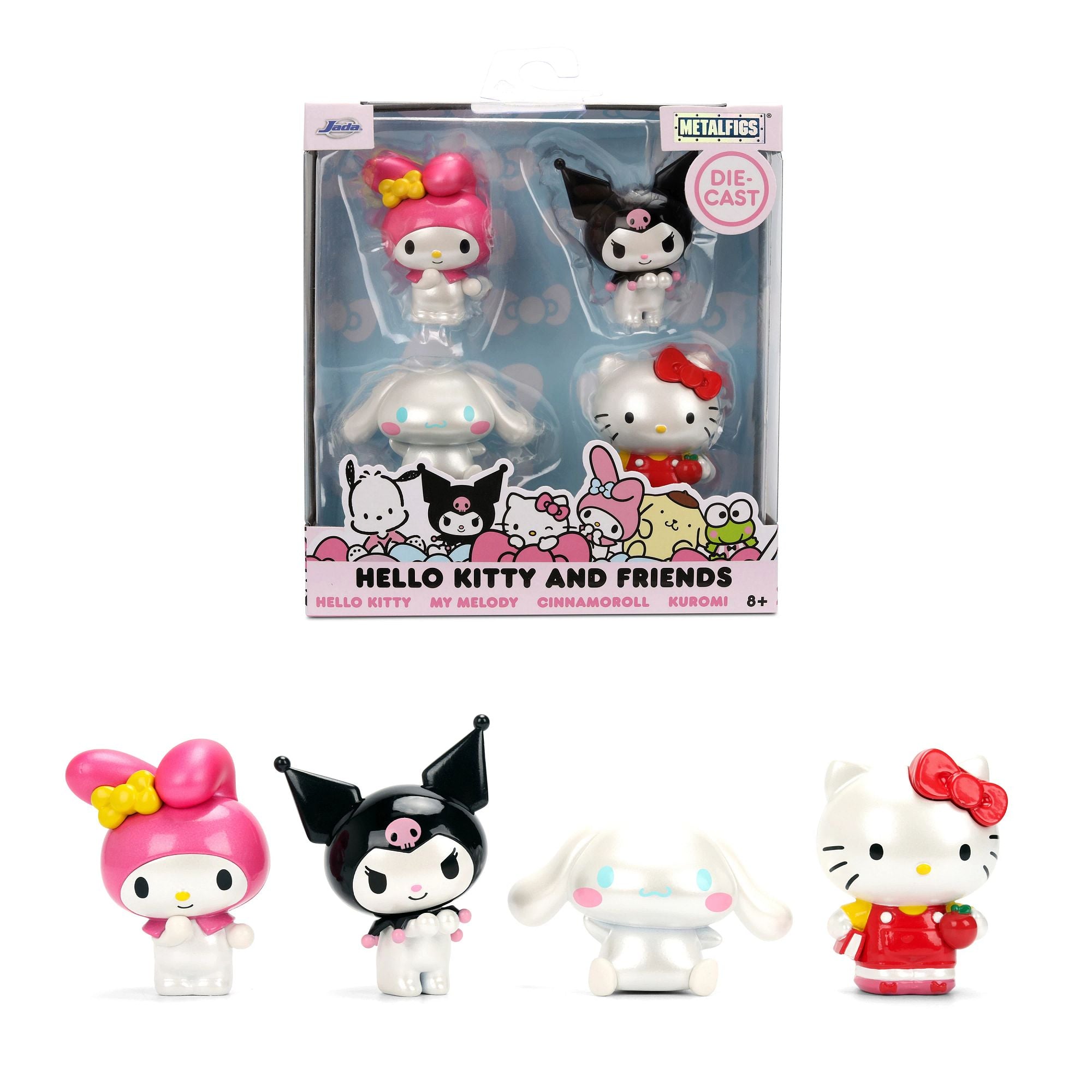 Jada Toys Sanrio Metalfigs W2 mini figure metallo 4pz Hello Kitty