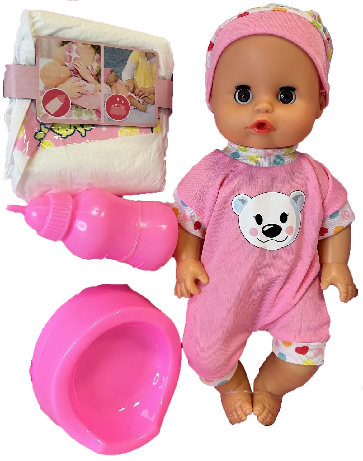 Cicciobello bambolotto 32 cm beve fa pipì con vasino