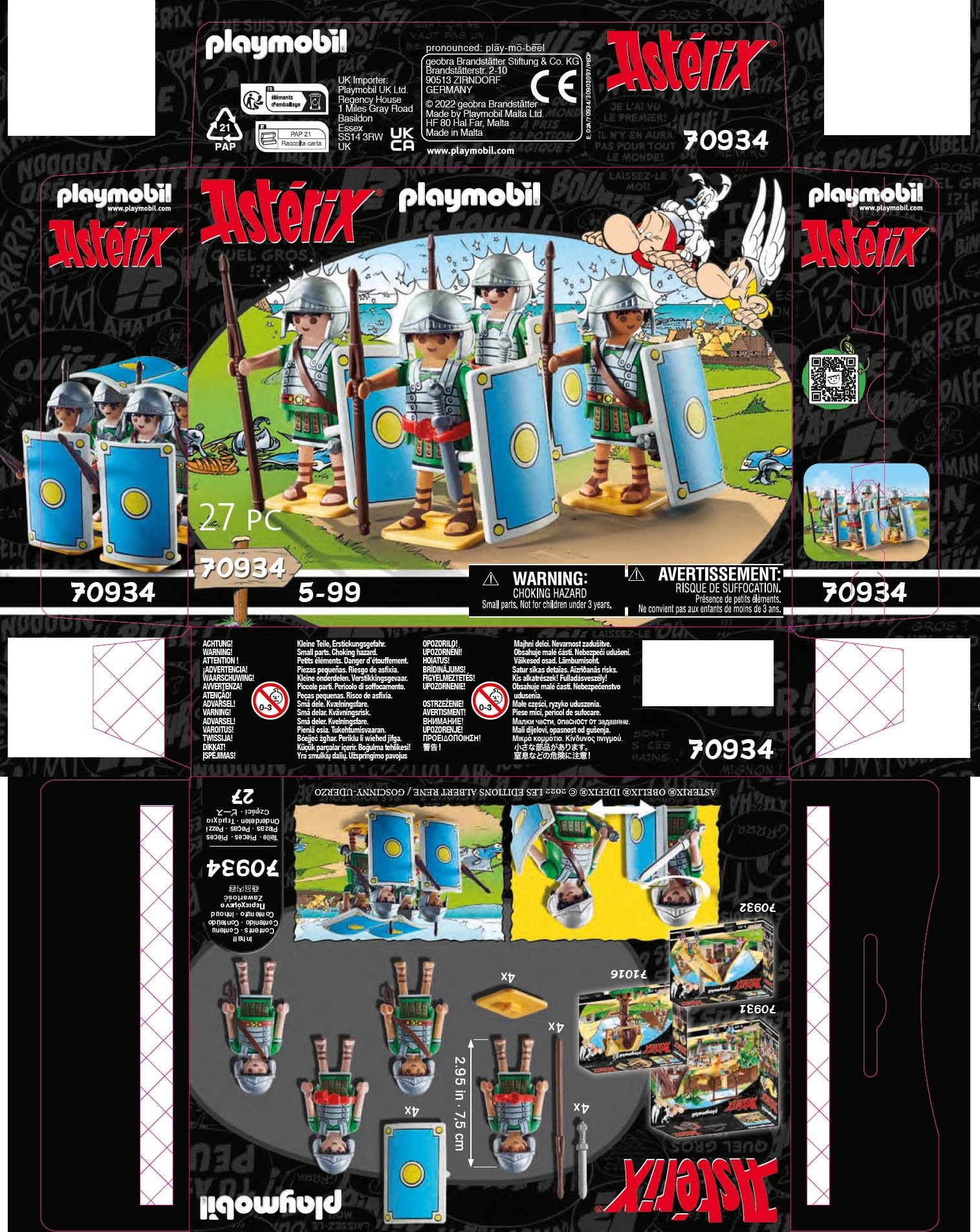 PLAYMOBIL Asterix 70934 Truppe Romane set 27 pezzi